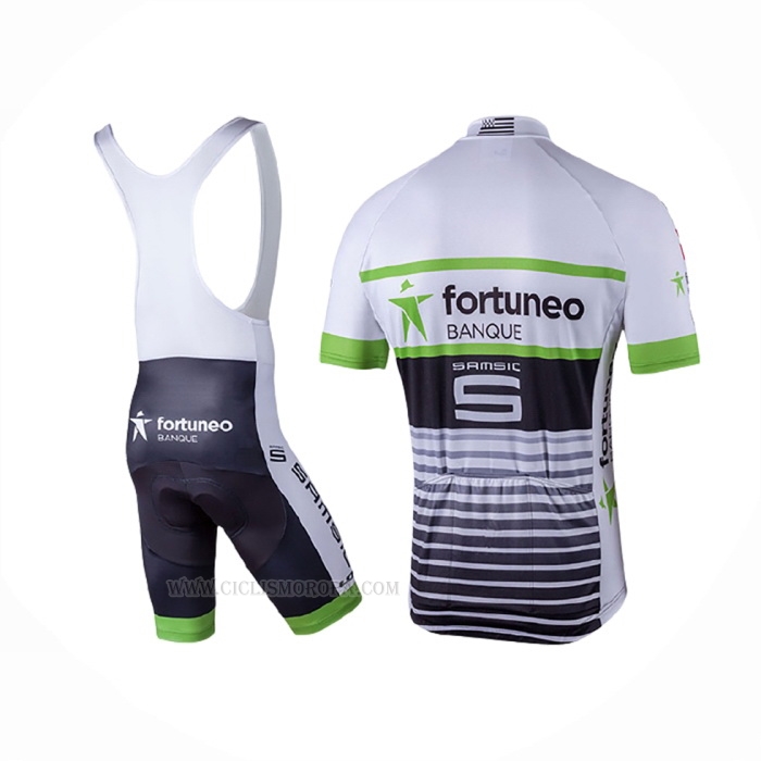 2018 Ropa Ciclismo Fortuneo Samsic Blanco Mangas Corta Y Culotte Corto